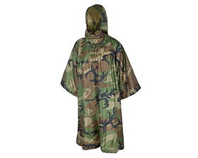 Пончо, дощовик тактичний, професійний Helikon US Woodland
