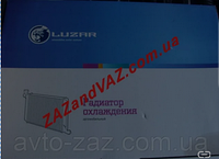 Радиатор охлаждения основной Ланос Lanos без кондиционера алюминиево-паяный Лузар Luzar LRc 0563b