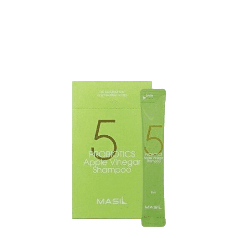 Шампунь для балансу pH шкіри голови з пробіотиками Masil 5 Probiotics Apple Vinegar Shampoo 8ml - 20мшт, фото 1