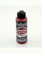 Акриловая краска гибрид Cadence Hybrid Acrylic for Multisurfaces, №54 Красная кровь (Blood Red), 120мл