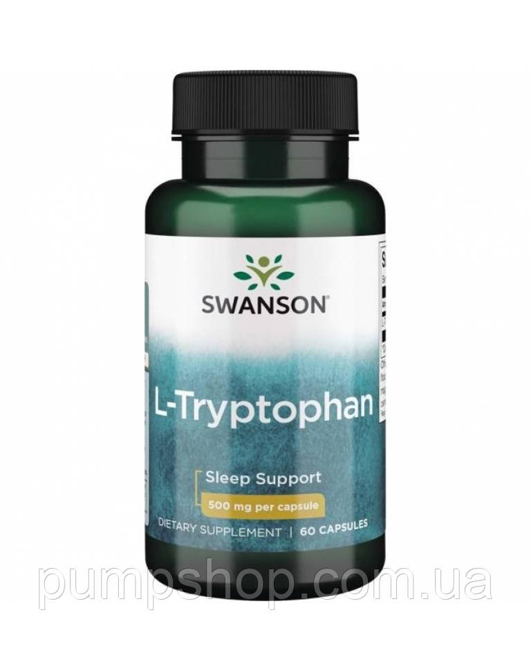 L-триптофан Swanson L-Tryptophan 500 мг 60 капс.