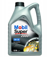 Моторное масло 5W-30 полусинтетика Mobil Super 2000 (5л) Mobil 153536