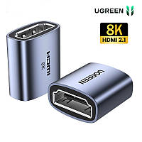 Сплиттер адаптер UGREEN HDMI на HDMI мама-мама 8K60Hz 4K120Hz (серый)