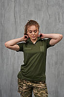 Тактическая военная футболка для девушек хаки, Женская полевая армейская футболка поло