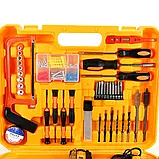 Шурупокрут з інструментом Nowa Dewalt Tool Set 12 В акумуляторний ударний дриль Девольт у валізі Yellow, фото 6