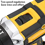 Шурупокрут з інструментом Nowa Dewalt Tool Set 12 В акумуляторний ударний дриль Девольт у валізі Yellow, фото 9