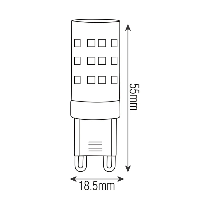 Світлодіодна лампа PETA-8 8W G9 4200K HOROZ ELECTRIC 001-045-0008-030