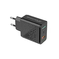 Адаптер живлення для телефона Grand-X CH-650 Black (1xUSB 3А Fast Charge 3-в-1 Quick Charge 3.0, FCP, AFC )