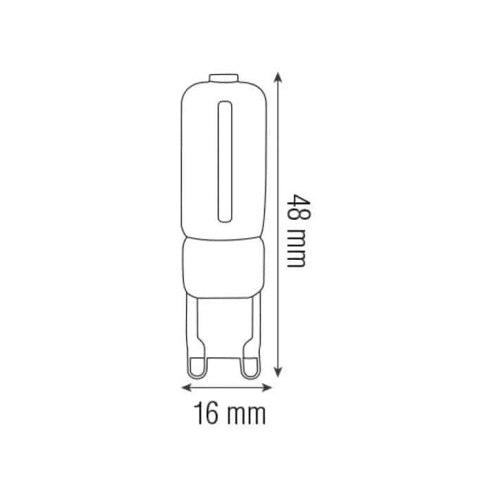 Cвітлодіодна лампа DECO-3 3W G9 2700К HOROZ ELECTRIC 001-023-0003-020
