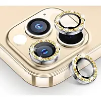 Защитное стекло для камеры Infinity Diamond 9H Apple iPhone 14 Pro Max/iPhone 14 Pro Gold