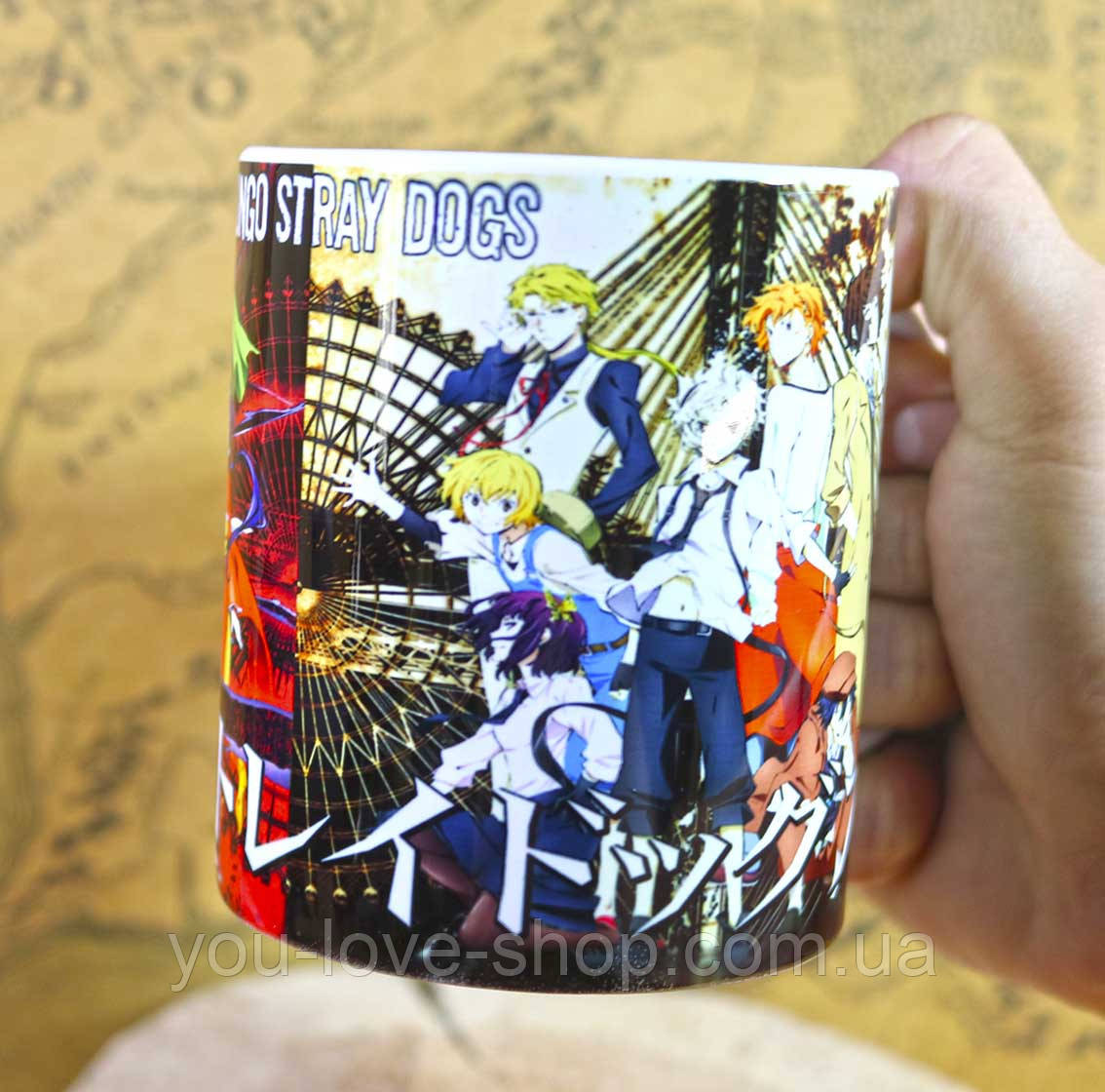 Чашка Bungo Stray Dogs "Детективи" гуртка Проза бродячих псів