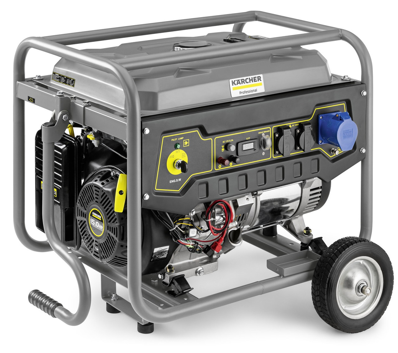 Karcher Генератор PGG 6/1 бензиновий, 230В, електростарт, max 5.5кВт, 13л.с., AVR