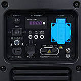 Kit Energy Генератор бензиновий EnerSol, 230В, макс 2.4 кВт, ручной старт, інверторний, 18.5 кг, фото 10