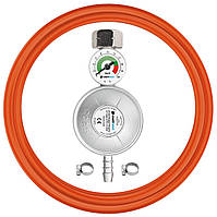 Cellfast Комплект для підключення до газового балона, шланг 2м, редуктор G12 з манометром, хомути