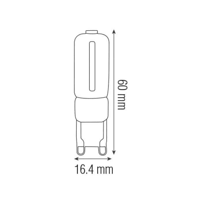 Світлодіодна лампа DECO-7 7W G9 2700К HOROZ ELECTRIC 001-023-0007-020