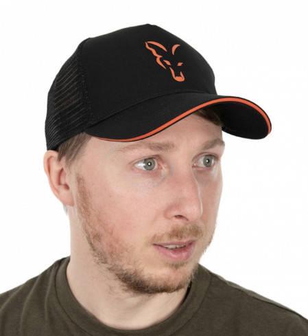 Кепка Fox Collection trucker Black and Orange