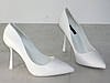 Туфлі лодочки білі на шпильці жіночі класика ХІТ, фото 9