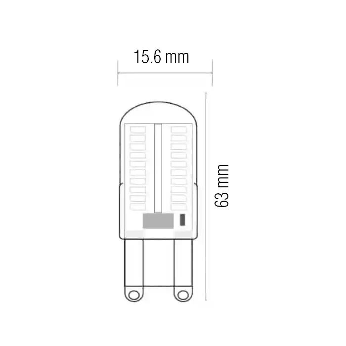Світлодіодна лампа MEGA-5 5W G9 2700К HOROZ ELECTRIC 001-011-0005-010