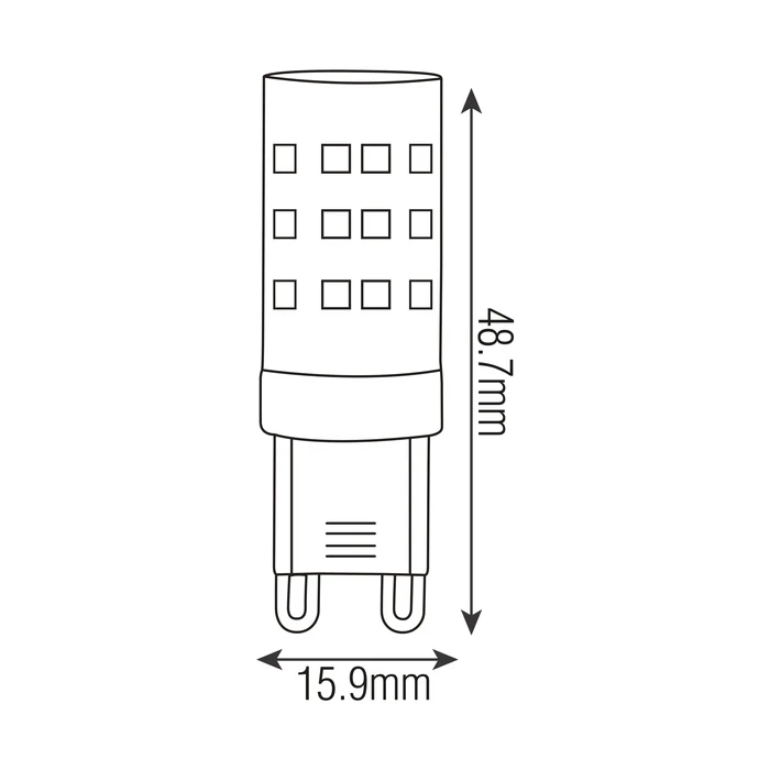 Світлодіодна лампа PETA-4 4W G9 4200K HOROZ ELECTRIC 001-045-0004-030