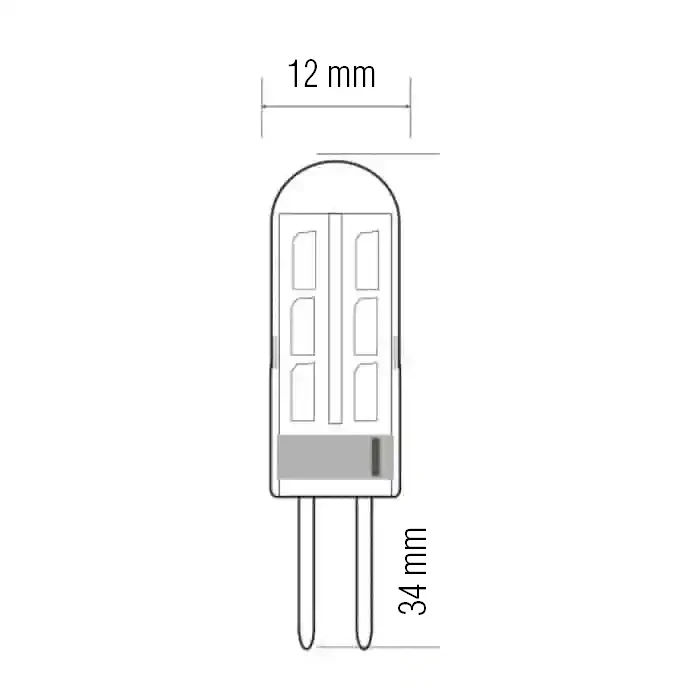 Cвітлодіодна лампа MIDI 1.5W G4 2700К HOROZ ELECTRIC 001-012-0002-010