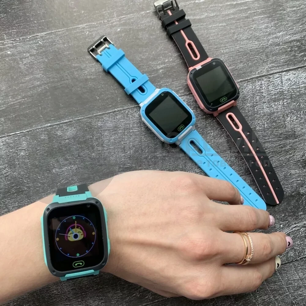 Дитячий смарт-годинник Smart Baby watch S4 з GPS зелений колір. Розумний годинник
