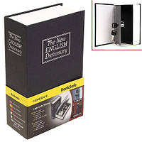 Книга, книжка сейф на ключе, металл, английский словарь 180х115х55мм