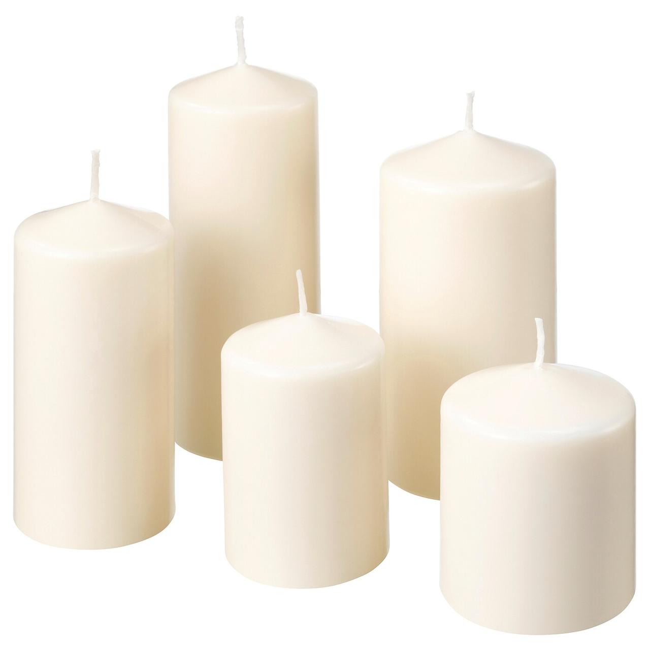 Набір свічкок без запаху IKEA FENOMEN 5 шт 803.779.37