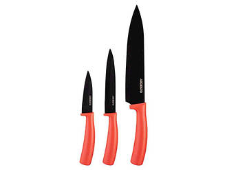 Набір ножів Нержавіюча сталь, пластик Black Mars 3 пр., червоний ТМ Ardesto BP