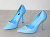 Туфлі лодочки голубі на шпильці жіночі класика ХІТ, фото 10