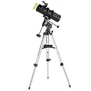 Телескоп Bresser Pluto II 114/500 EQ Carbon із сонячним фільтром і адаптером для смартфона (4614500)