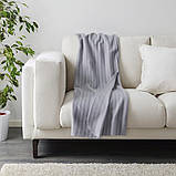Плед IKEA VITMOSSA 120x160 см. серый 903.048.89, фото 2
