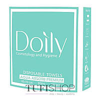 Полотенца одноразовые в пачке Doily Compact Aqua Absorb 40х70 см (50 шт/пач) из целлюлозы 50 г/м2 гладкие