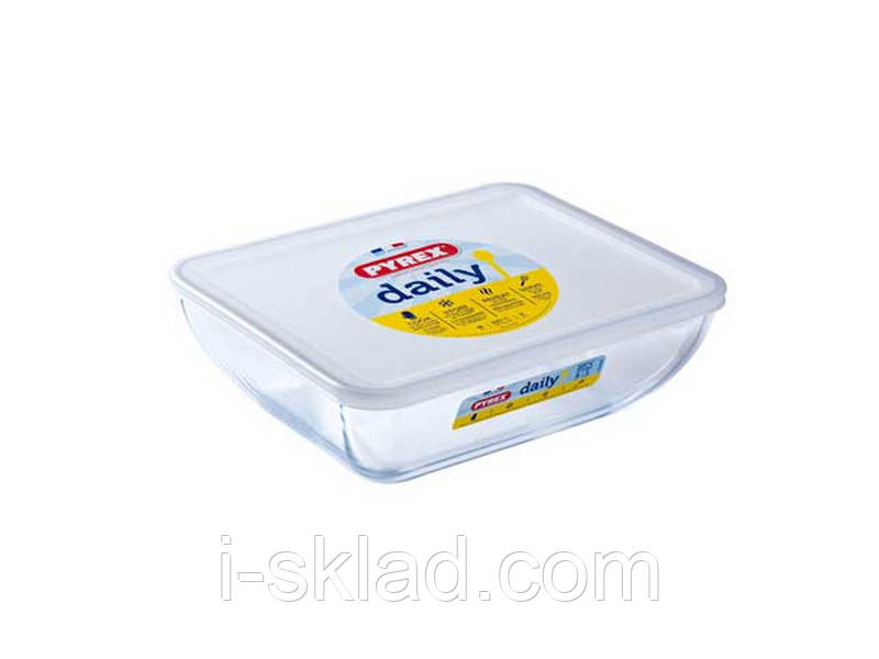 Форма прямокутна з кришкою Pyrex DAILY 22*17см 1,3 л