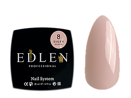 Гель для нарощування нігтів Edlen Builder Gel No8 (нюдовий), 30 мл