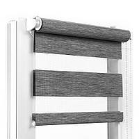 Ролеты на окна Рулонные шторы Жалюзи День-ночь ВН 3006 Темно-коричневый