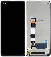 Дисплей модуль тачскрин Motorola XT2075 Moto G 5G Plus черный оригинал
