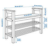 Лавка для взуття ІКЕА HEMNES, 002.438.00, фото 4