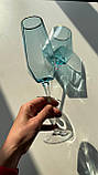 Келих для шампанського Olens "Блакитний діамант" 350мл, XD01, фото 3