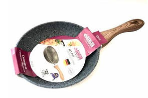 Класична кругла сковорода 28 см антипригарне покриття, сковорода універсальна для всіх видів плит.