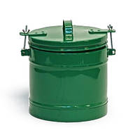 Термо-кастрюля | термос пищевой большой из нержавеющей стали (алюминиевая колба) | 6 литров | зелёный