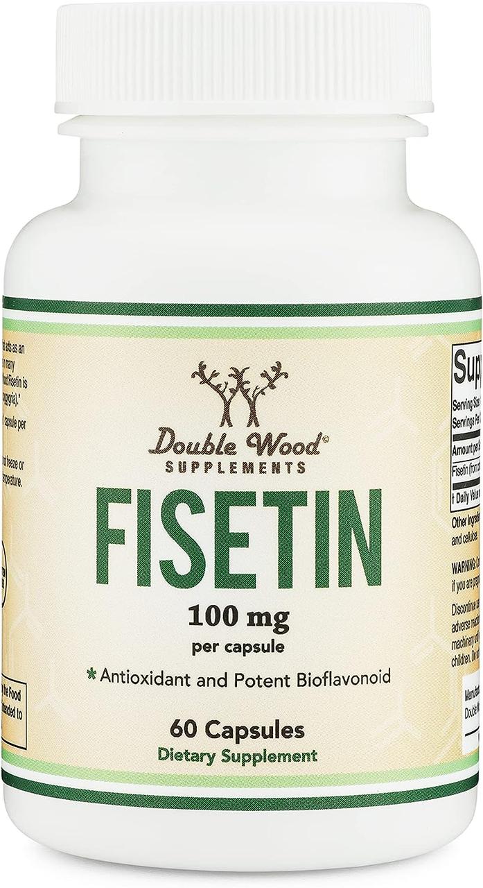 Фізетин Double Wood Fisetin 100 mg, 60 capsules