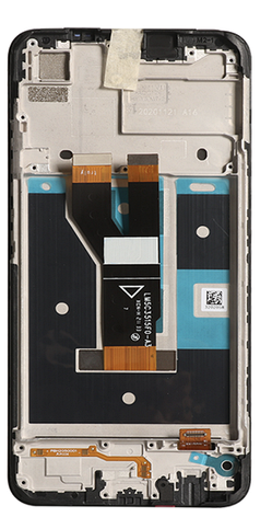 Дисплей (екран) для Realme C11 2021/C20/C20A/C21/Narzo 50i + тачскрин, чорний, з передньою панеллю, фото 1