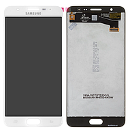 Дисплей (экран) для Samsung G610 Galaxy J7 Prime/Galaxy On Nxt + тачскрин, белый, хорошего качества