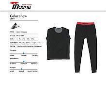 Чоловіча термобілизна кофта та штани чорний Марка "INDENA" Арт.221003, фото 5