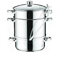 Соковарка "Помощниця" з нержавіючої сталі на 9л та 3 Секції, соковарка Помічниця