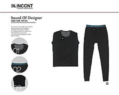 Чоловіча термобілизна кофта та штани чорний Марка "INCONT" Арт.22101