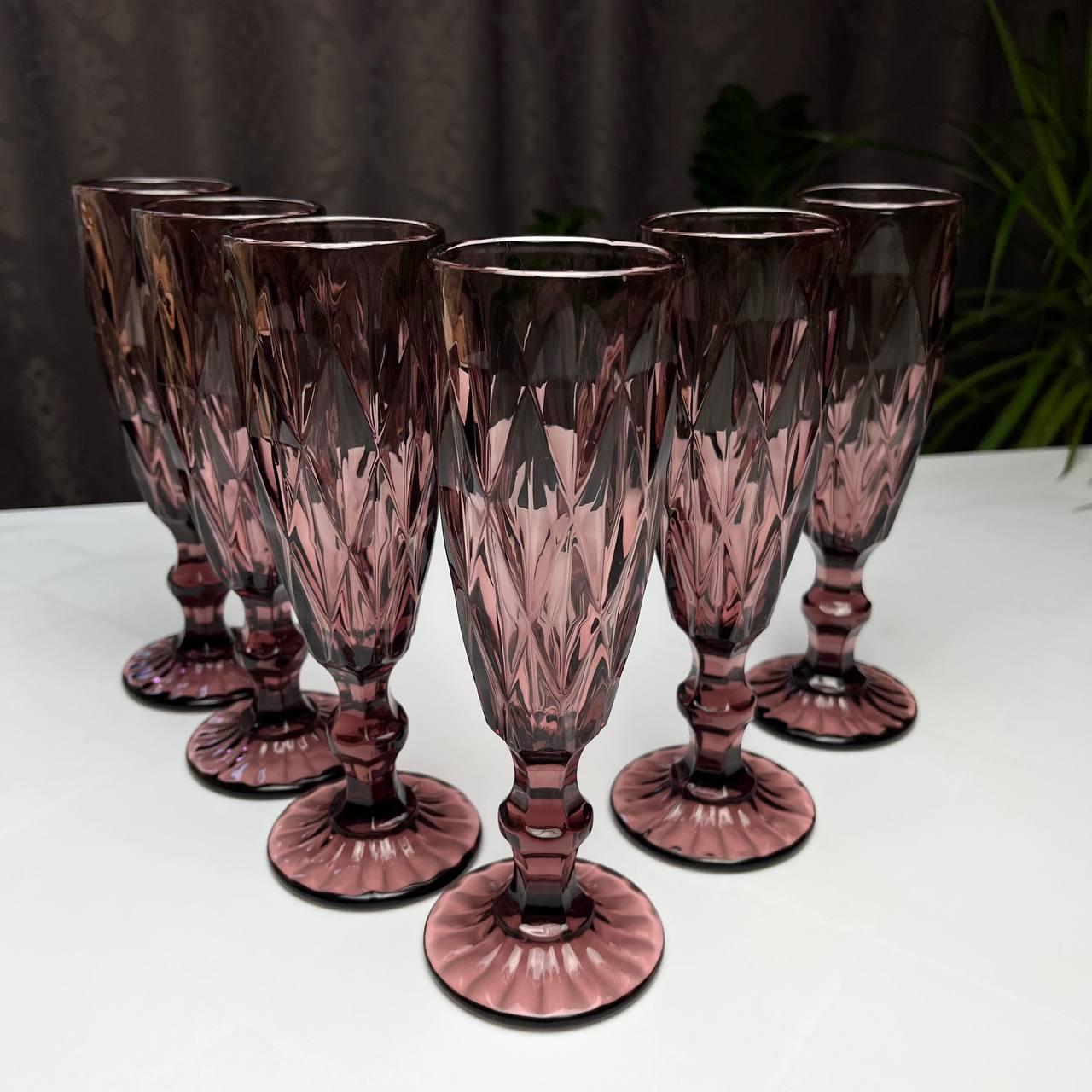 Келихи для шампанського набору 6 штук