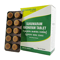 Сукумара кашая Sukumaram Kashayam, Sukumaaram Kashaayam, в таблетках, нормалізує роботу жіночої