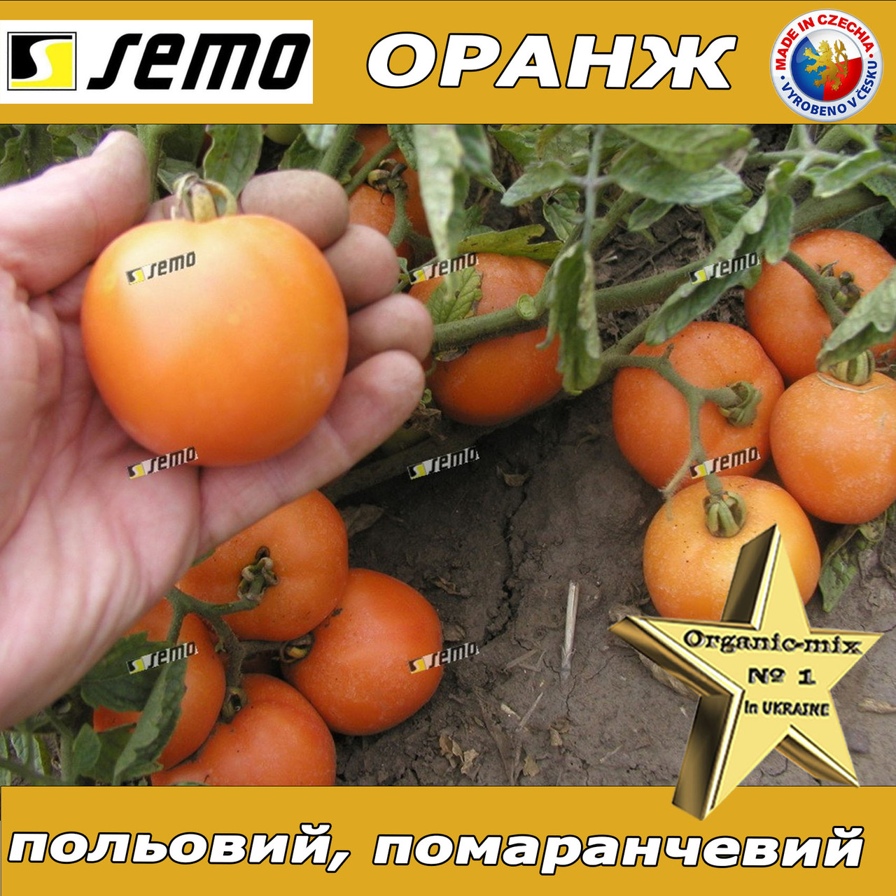 Томат помаранчевий Оранж Semo (Чехія), 100 грамм проф. пакет