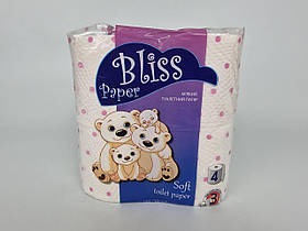 Папір туалетний білий (а4) Bliss Paper SOFT (1 пачка)